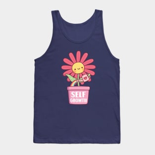 Cute Flower In A Pot Self Growth Tank Top